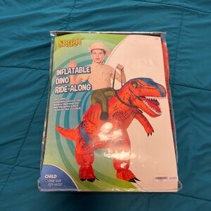 Kids inflatable Dino ride along Costume OS